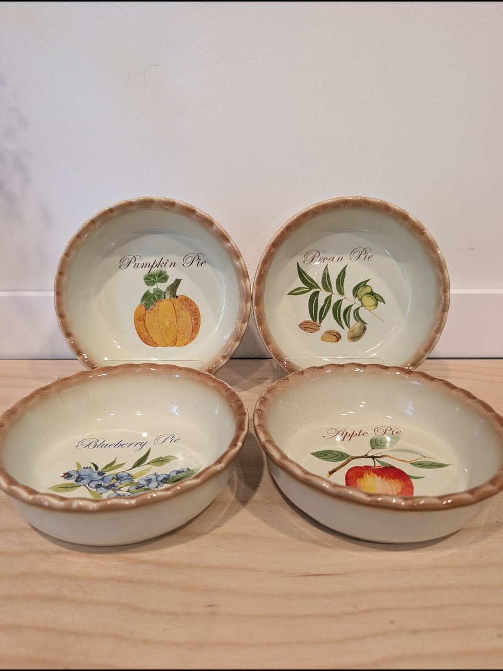 Nantucket Mini Pie Dishes – Set of 4 - Picture 4 of 9